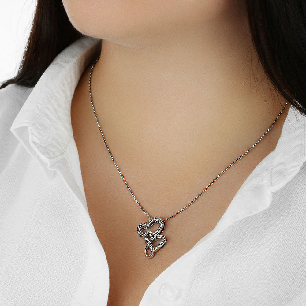 30Th Birthday Gifts For Daughter  Necklace For Daughter  3 Decade Jewelry  30 Years Old  30Th Birthday Gift Necklace   Double Hearts Necklace