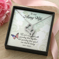 Army Wife Double Hearts Necklace