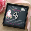 My Dear Nurse Sister - The Angel Is Not Invisible -  Double Hearts Necklace