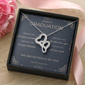 Graduation Gift For Her Necklace For Her College Graduation Gift For Her High School Senior Graduation Class Of 2021 Double Hearts Necklace