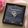 Funny Graduation Gift Double Hearts Necklace