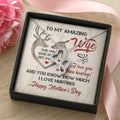 Dear Wife Happy Anniversary - Double Hearts - Love Your Husband - Wife Christmas Gift From Husband Wife Christmas Gift 1 Double Hearts Necklace
