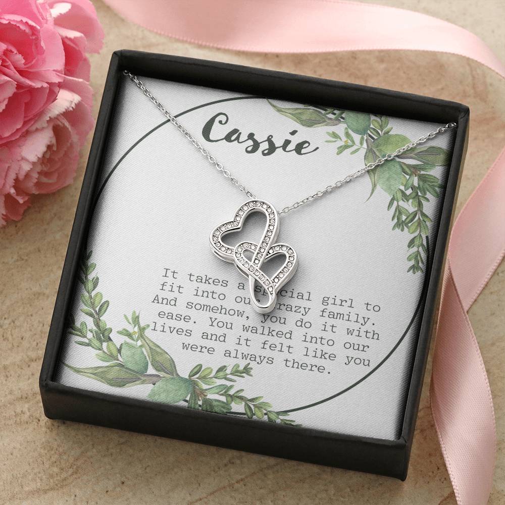 It Takes A Special Girl Double Hearts Necklace