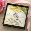 The Bond That We Share - Mother And Daughter  Double Hearts Necklace