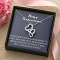 Happy Retirement Double Hearts Necklace