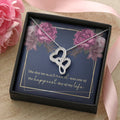 The Day We Married -  Double Hearts Necklace