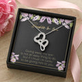 Gift For Daughter-In-Law Double Hearts Necklace