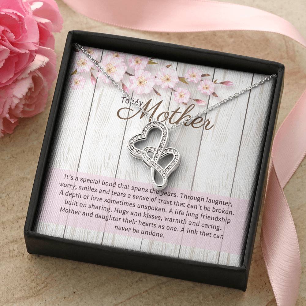 For Mother Double Hearts Necklace
