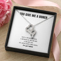 You Give Me A Heart Boner An Affection Erection  Funny & Sarcastic Love For Her Mature Best Fu 4 Double Hearts Necklace