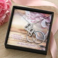 To My Bride To Be .... Double Heart Silver Rings Double Hearts Necklace