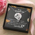 To My Beautiful Wife- I Love You Double Hearts Necklace