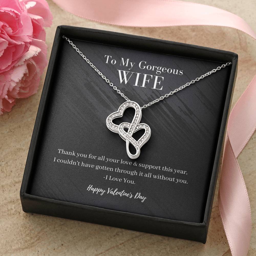 The Perfect Gift For Her Double Hearts Necklace
