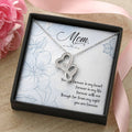 Mom - You Are Forever In My Heart Forever In My Life -  Double Hearts Necklace