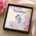 For Daughter 2 Double Hearts Necklace