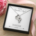 To My Guardian Angel - Thoes We Love Don't Go Away They Fly Beside Us Everyday - Necklace Double Hearts Necklace