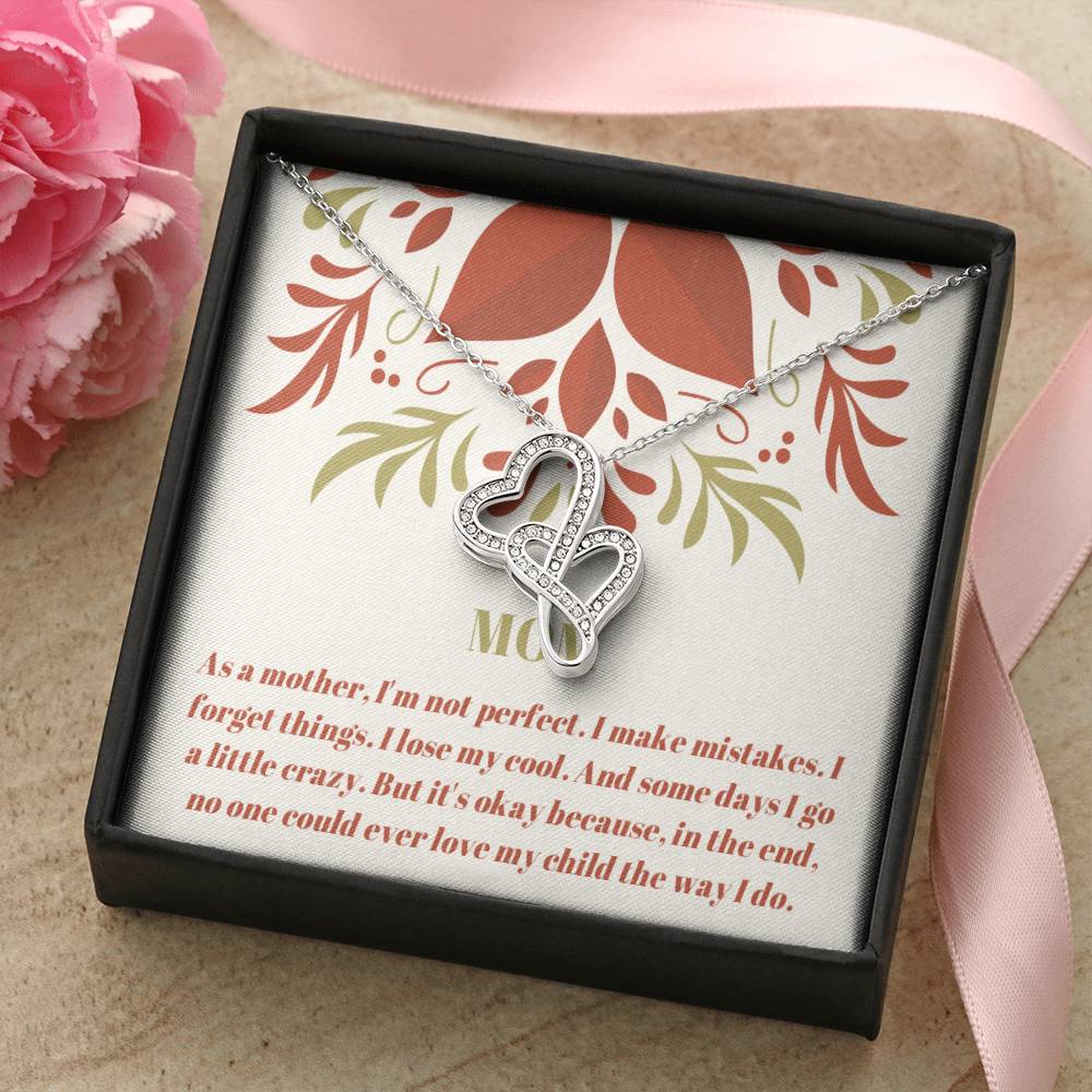 Mother And Daughter Necklace Set Mothers Day Gift Matching Mother Daughter Necklaces Wedding Gift Birthday Double Hearts Necklace