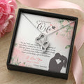 Crane Operator's Wife Dazzling Pendant Double Hearts Necklace