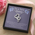 New Mommy Gift Mama To Be Present - Pregnancy Gift Double Hearts Necklace