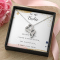 To My Bestie I Laugh A Little Louder Because Of You Double Hearts Necklace