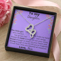 The Little Girl Who -  Double Hearts Necklace