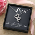 Perfect Gift For Mom Necklace - Mother's Day Gift For Mom 3 Double Hearts Necklace