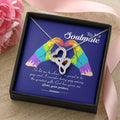 Pride Month Collection  Lgbt Gay Lesbian Rainbow Pride Month Gift Double Hearts Necklace