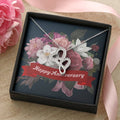 Happy Anniversary -  Double Hearts Necklace
