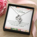 To My Mom - For All The Times That I Forgot To Thank You For All The Special Things You Do For All The Words That Some Double Hearts Necklace