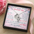 To My Mom 16 Double Hearts Necklace