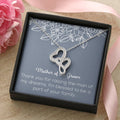 Mother Of The Groom Double Hearts Necklace