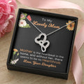 Gifts For Mom From Daughter Double Hearts Necklace