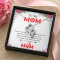 To My Mom - Happy Mother's Day Double Hearts Necklace