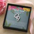 Maid Of Honor Thank You Gift From Bride Bridesmaid Gift Maid Of Honor Gift Necklace Matron Of Honor Gift Thank You Gif 3 Double Hearts Necklace