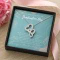 Graduation Gift Necklace Graduation Gift For Her College Graduation Gift For Her High School Senior Graduation Class O Double Hearts Necklace