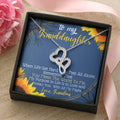 To My Granddaughter Necklace Love Nana Granddaughter Gift From Grandmother To Granddaughter Granddaughter Gift From Na Double Hearts Necklace