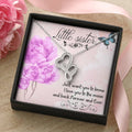 Little Sis Double Hearts Necklace
