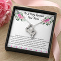 New Mom Gift Jewelry First Time Mom Gift First Mother's Day Gift For New Mom Daughter New Mommy Gift Girl Double Hearts Necklace