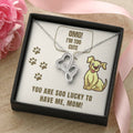 Dog Mom Necklace Double Hearts Necklace