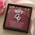 To My Wife - I Love You Message - Tmw03 Double Hearts Necklace