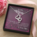 To My Mom You The Only Person In The World Double Hearts Necklace