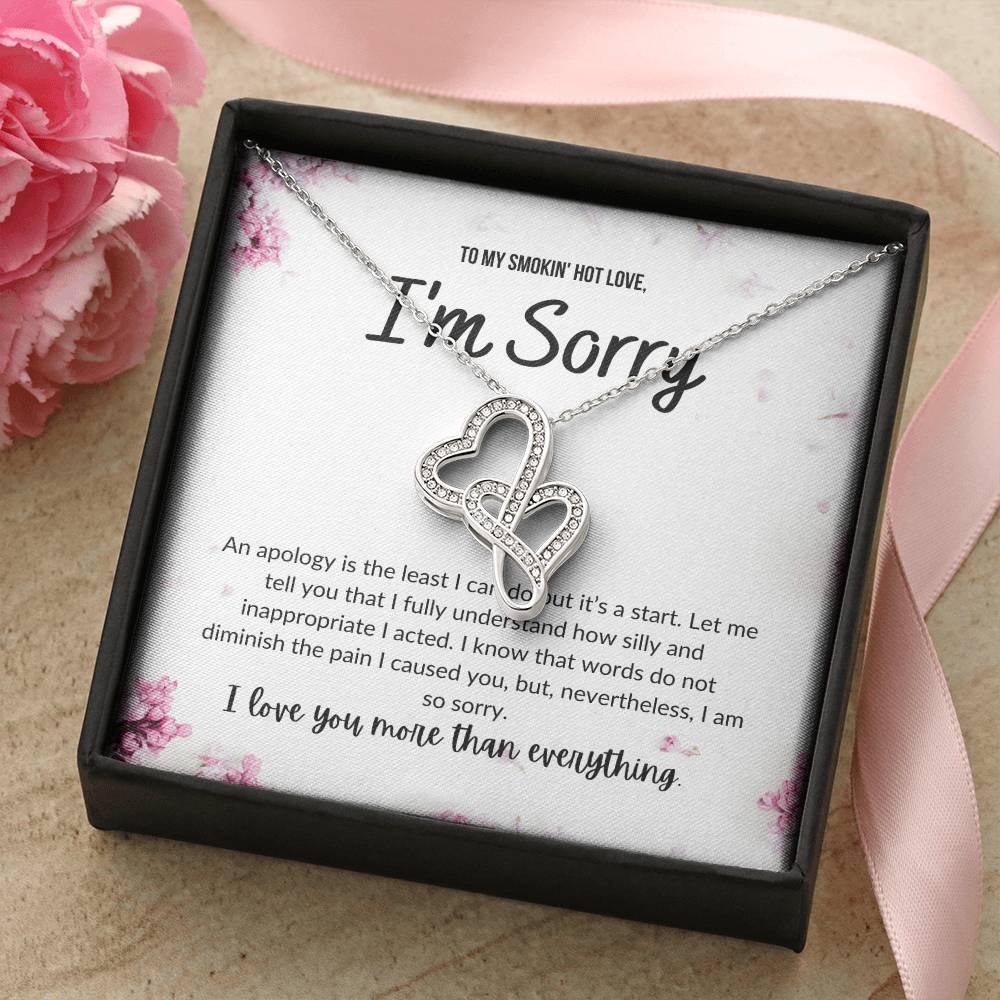 Iam Sorry - Double Heart Double Hearts Necklace