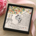 Quinceañera Feliz Cumpleaños Happy Birthday  Double Hearts Necklace