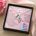 For Your Daughter On Special Wedding Day Double Hearts Necklace