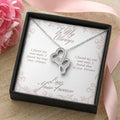 To My Always Double Heart Necklace Double Hearts Necklace