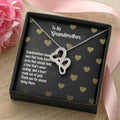 To My Grandmother -  Double Hearts Necklace