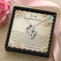To My Daughter In Law Necklace - I Will Forever Love You - To My Daughter In Law Necklace From Mother In Law - We Both Double Hearts Necklace