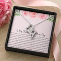 To My Bestfriend On Her Wedding Day - Floral Double Hearts Necklace