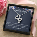 Perfect Gift For Wife. Anniversary Gift. Birthday Gift. Christmas Gift. Double Hearts Necklace