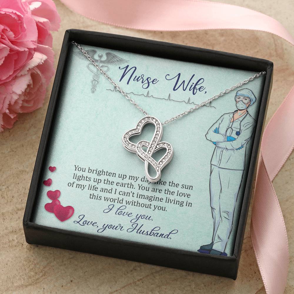 Nurse Necklace Gift For Nurse Healthcare Worker Gifts For Her Medical Gifts Graduation Nurse Gi 1 Double Hearts Necklace