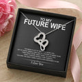 To My Future Wife - I Love You Message - Tmfw16 Double Hearts Necklace